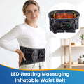 Uppblåsbar ryggmassager med värme & vibration