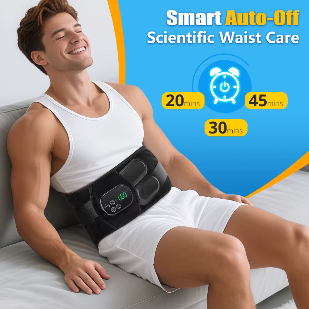 Ryggmassager med rött ljus, värme & vibration