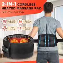 Värmebälte med vibration & rött ljus – Ländryggsmasssager
